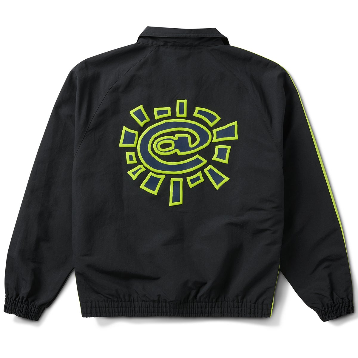 Adidas x Always Wind Jacket in Black/Solar Slime Boardertown