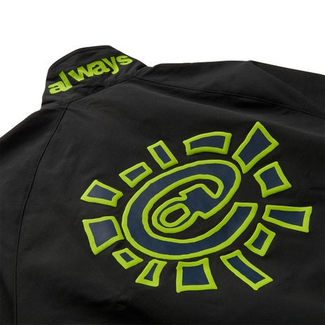 Adidas x Always Wind Jacket in Black/Solar Slime