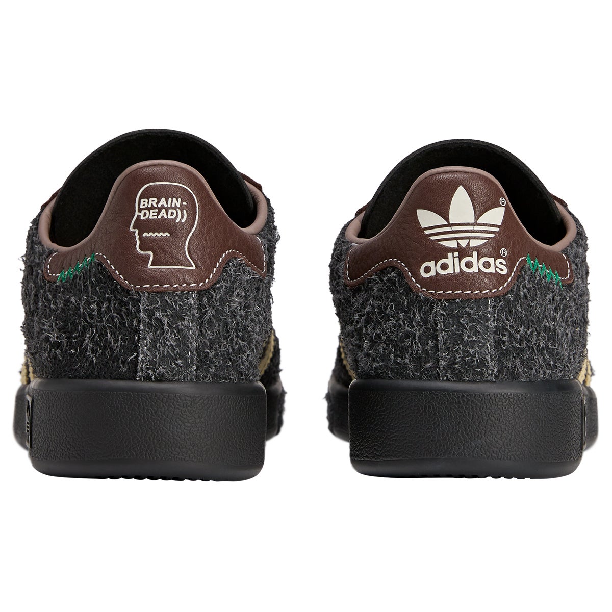 Adidas x Brain Dead Forest Hills Shoe in Black/Pantone