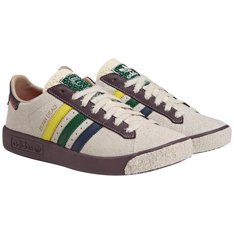 Adidas x Brain Dead Forest Hills Shoe in Cream/Pantone/Night Red