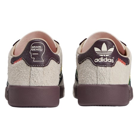 Adidas x Brain Dead Forest Hills Shoe in Cream/Pantone/Night Red