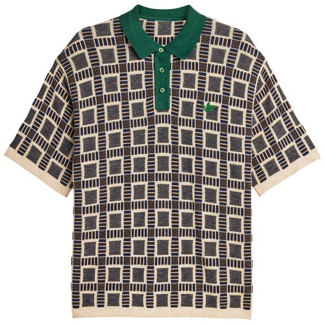 Adidas x Brain Dead Polo in Dust Sand