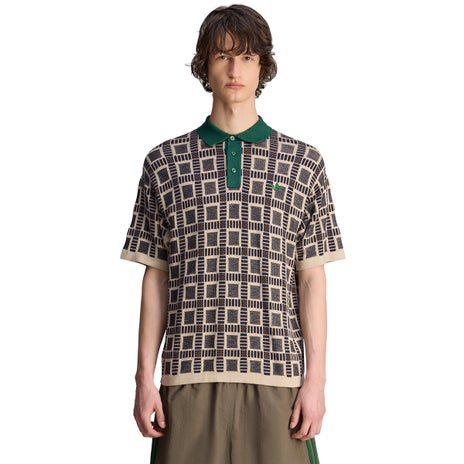 Adidas x Brain Dead Polo in Dust Sand
