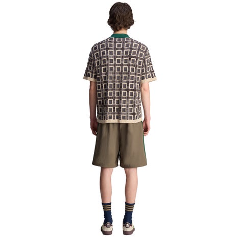 Adidas x Brain Dead Polo in Dust Sand