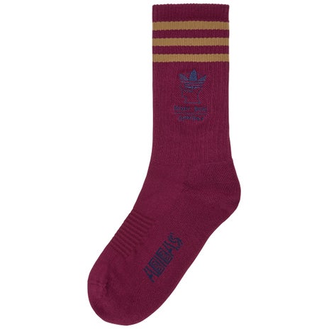 Adidas x Brain Dead Sock in Red/Brown/Navy