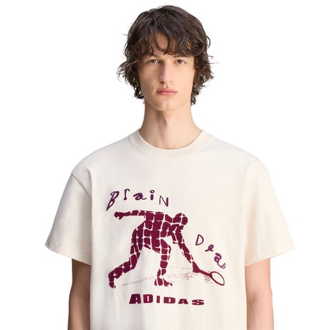 Adidas x Brain Dead Tennis Tee in Wonder White