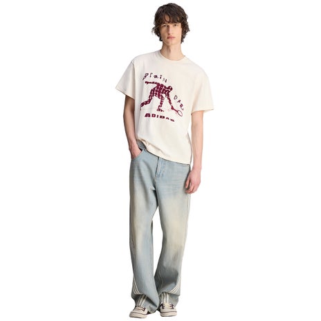 Adidas x Brain Dead Tennis Tee in Wonder White