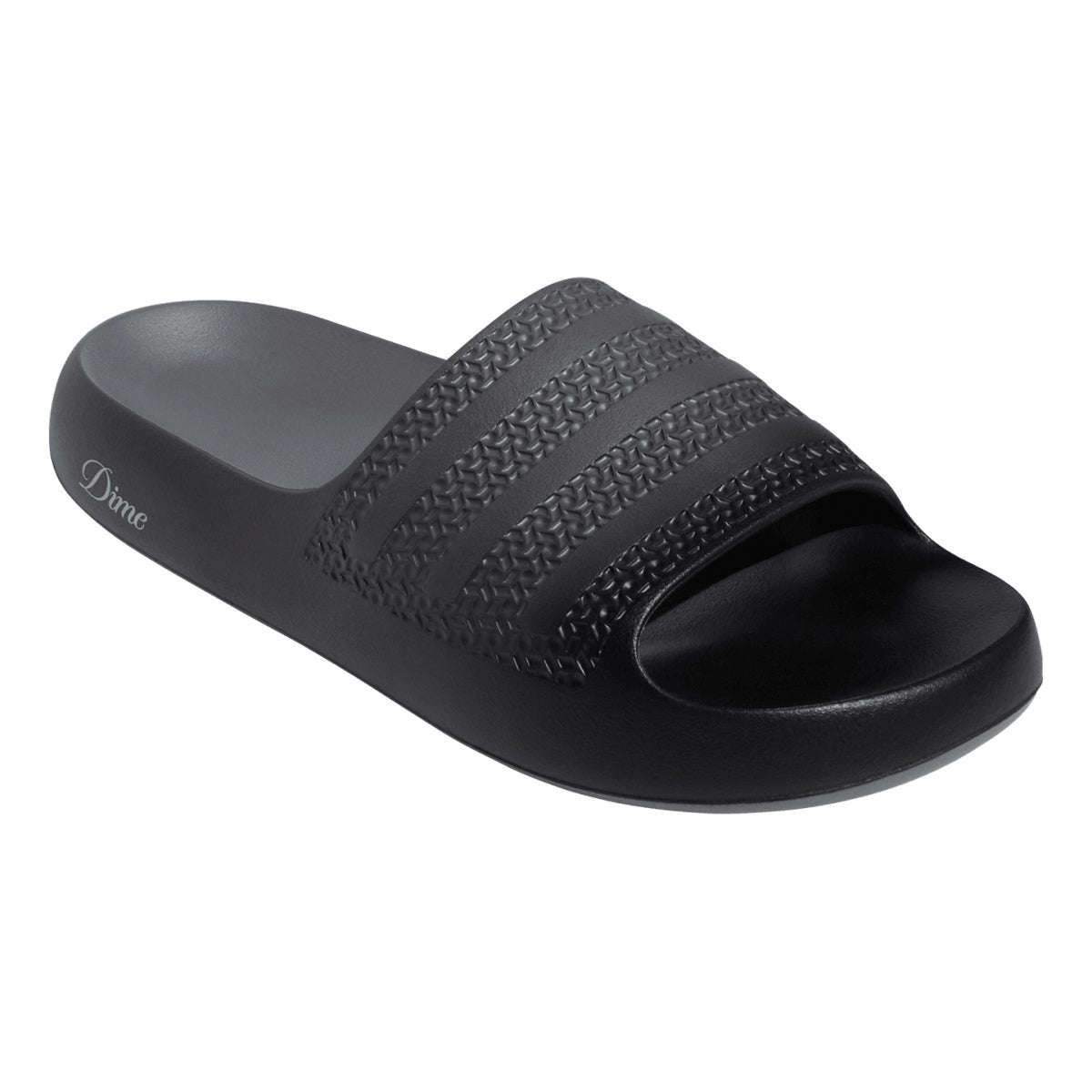 Adidas x Dime Ayoon Slide in Core Black/Grey/Gold | Boardertown