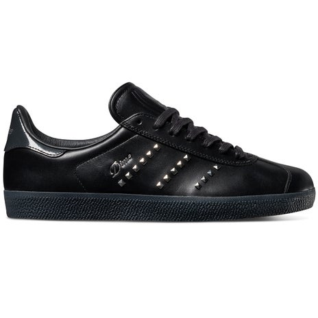 Adidas X Dime Gazelle ADV Shoe in Black/Silver/Carbon