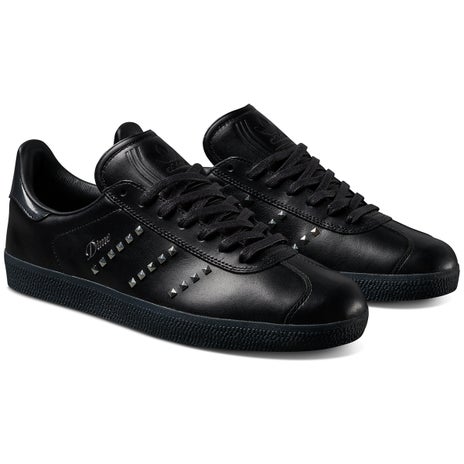 Adidas X Dime Gazelle ADV Shoe in Black/Silver/Carbon