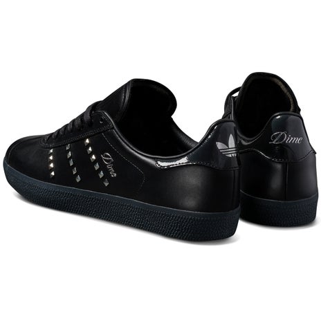 Adidas X Dime Gazelle ADV Shoe in Black/Silver/Carbon
