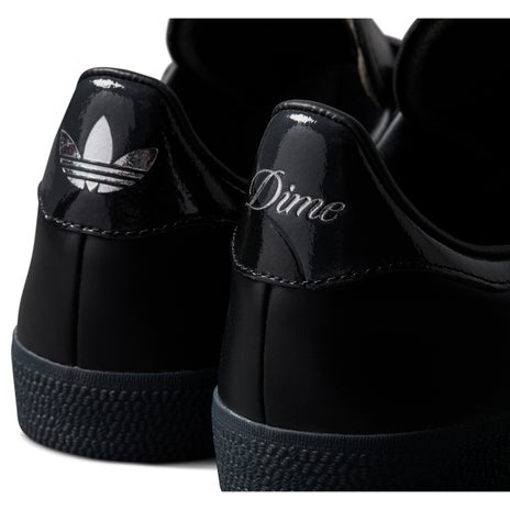 Adidas X Dime Gazelle ADV Shoe in Black/Silver/Carbon