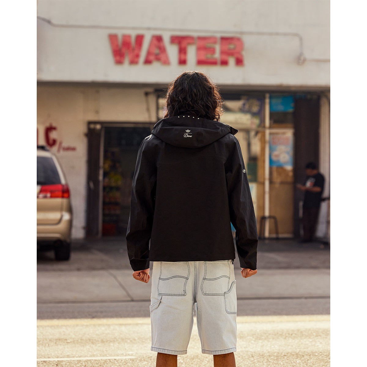 Adidas X Dime Gazelle Studded 3L Gore-Tex Jacket in Black Adidas X Dime Gazelle Studded 3L Gore-Tex Jacket in Black