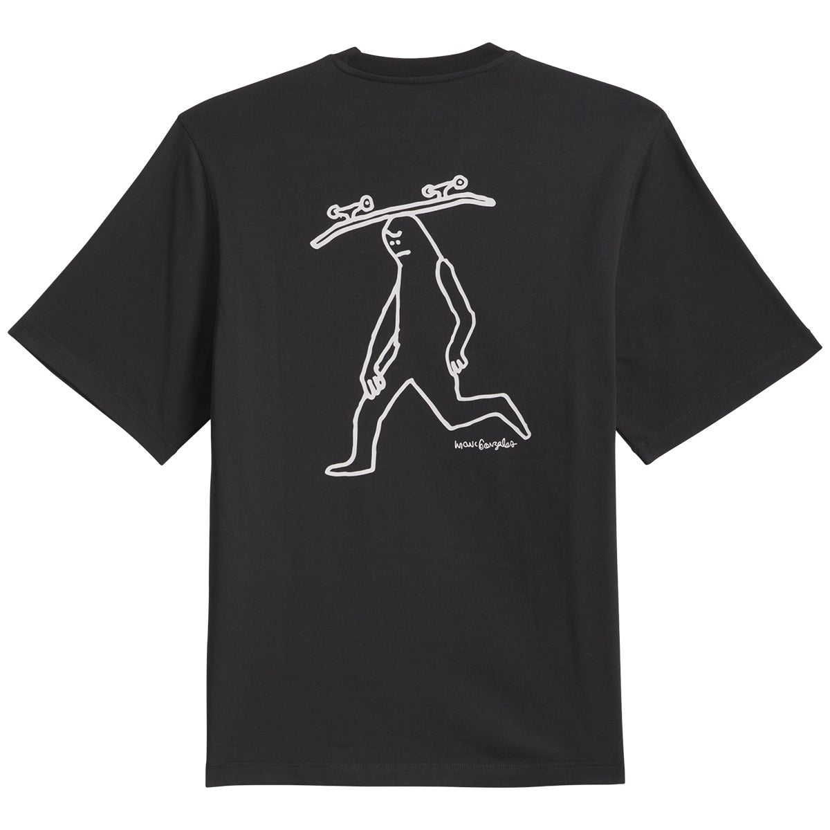 Adidas x Gonz Skate Spot Tee in Black/Ice Purple | Boardertown