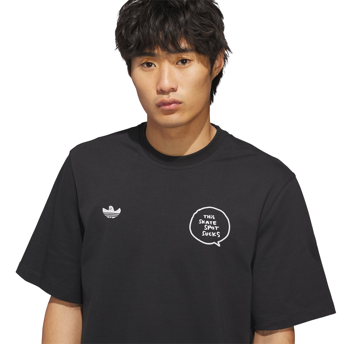 Adidas x Gonz Skate Spot Tee in Black/Ice Purple | Boardertown