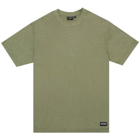 Afends Classic Hemp Retro Fit Tee in Oil Green