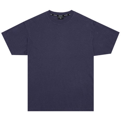Afends Foundation Hemp Boxy Fit Tee in Washed Deep Sea