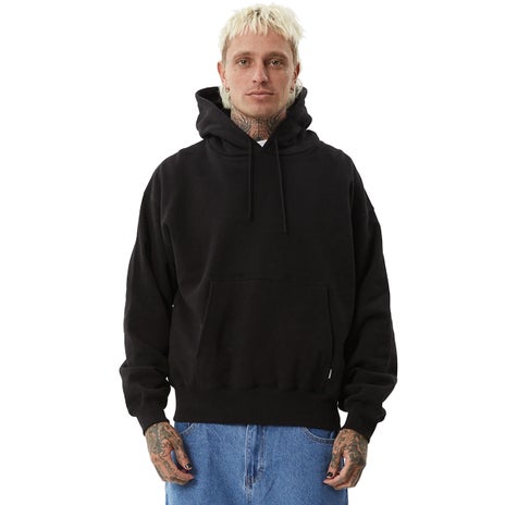 Afends Genesis Boxy Pull Over Hood in Black