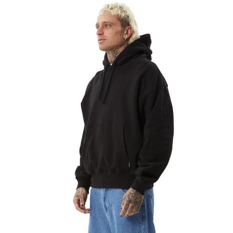 Afends Genesis Boxy Pull Over Hood in Black
