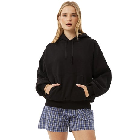 Afends Genesis Boxy Pull Over Hood in Black