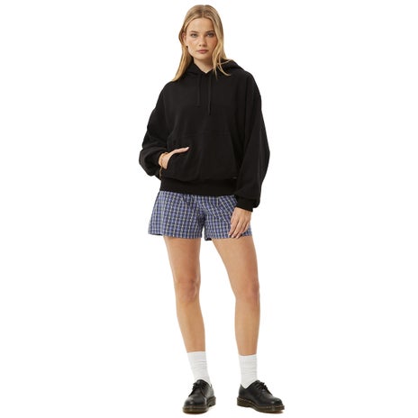 Afends Genesis Boxy Pull Over Hood in Black