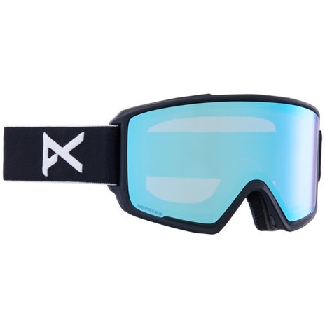 Anon M3 Goggle + Bonus Lens + MFI Face Mask in Black/Perceive Variable Blue