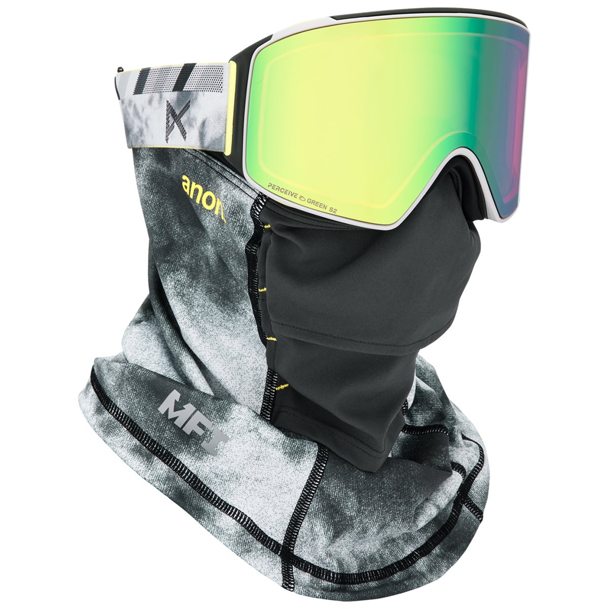 Anon M4 Cylindrical Low Bridge Goggles + Bonus Lens + MFI Face