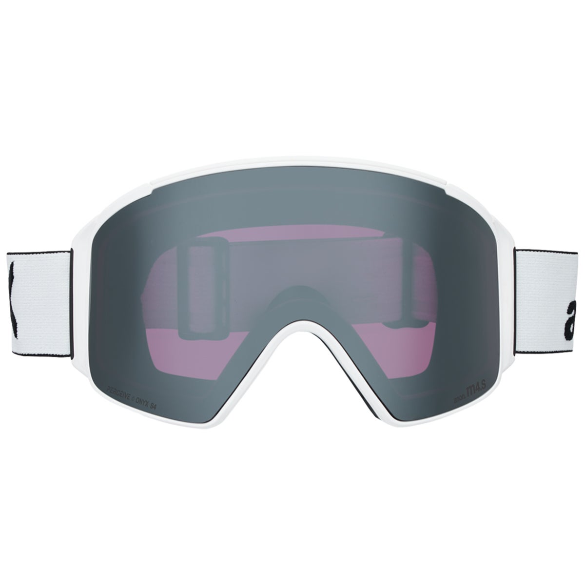 Anon M4S Cylindrical Goggles + Bonus Lens + MFI Face Mask in White