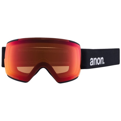 Anon M5 Goggles + Bonus Lens + MFI Face Mask in Black/Perceive Sunny Red
