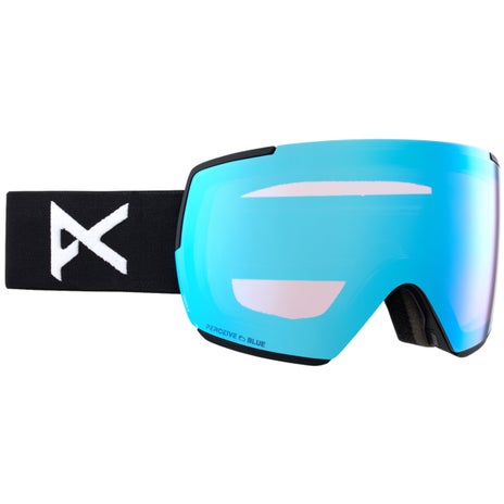 Anon M5 Goggles + Bonus Lens + MFI Face Mask in Black/Perceive Variable Blue