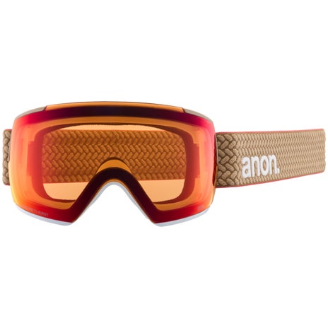 Anon M5 Goggles + Bonus Lens + MFI Face Mask in Summit Taupe/Perceive Sunny Bronze