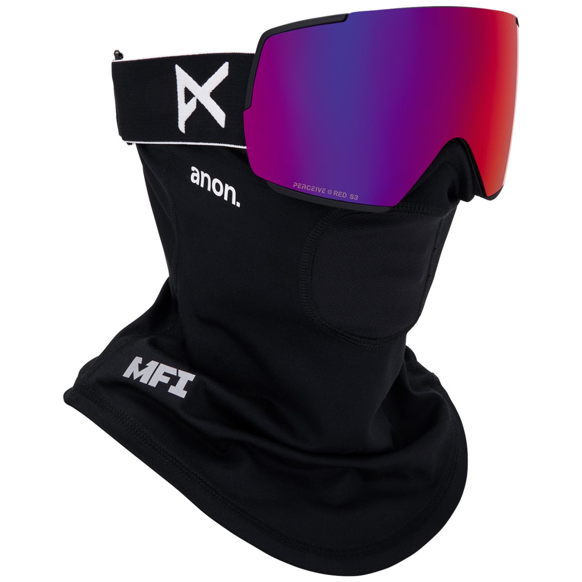 Anon M5 Low Bridge Goggles + Bonus Lens + MFI Face Mask in Black