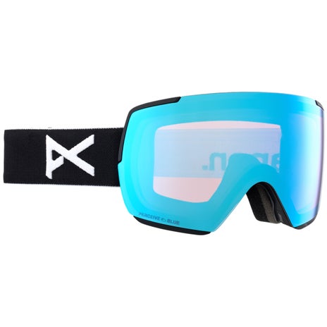 Anon M5S Goggles + Bonus Lens + MFI Face Mask in Black/Perceive Variable Blue