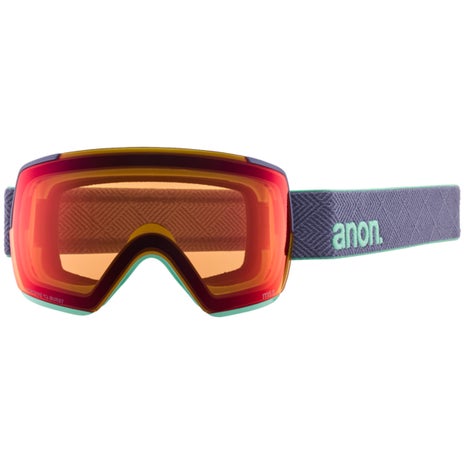 Anon M5S Goggles + Bonus Lens + MFI Face Mask in Purple/Perceive Sunny Bronze