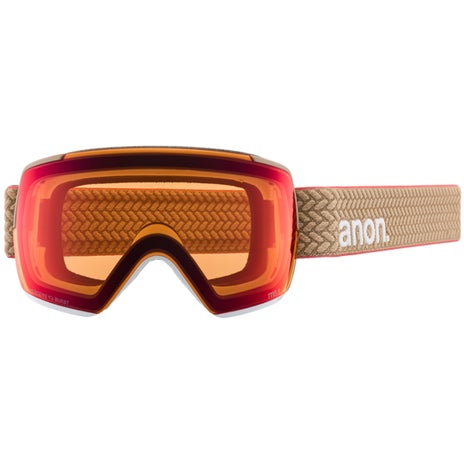 Anon M5S Goggles + Bonus Lens + MFI Face Mask in Summit Taupe/Perceive Sunny Bronze