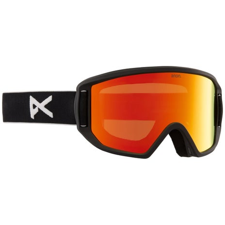 Anon Relapse Jr. Goggles + MFI Face Mask in Black/Red Solex