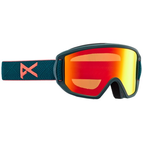 Anon Relapse Jr. Goggles + MFI Face Mask in Deep Emerald/Red Solex