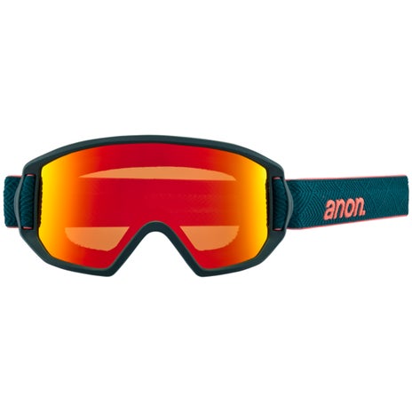 Anon Relapse Jr. Goggles + MFI Face Mask in Deep Emerald/Red Solex