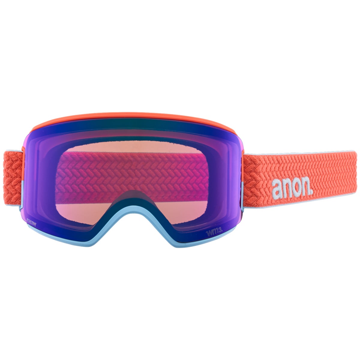 スキー・スノーボードアクセサリー anon. 24-25 WM3 PEACH ECHO Anon WM3 Goggle + Bonus Lens + MFI Face Mask in Peach Echo