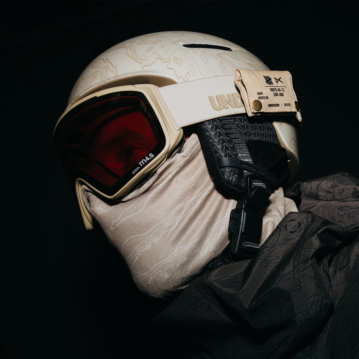 Anon X Undefeated M4S Cylindrical Goggles in Tan/Perceive Sunny