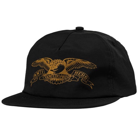Anti-Hero Basic Eagle Cap in Black/Brown
