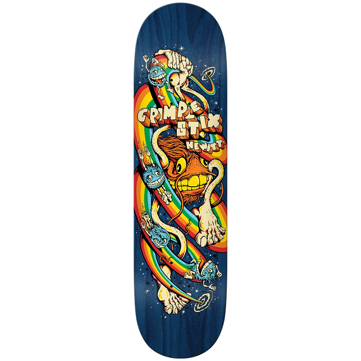 AntiHero Grimple Stix Zapped Skateboard Deck in Hewitt Boardertown