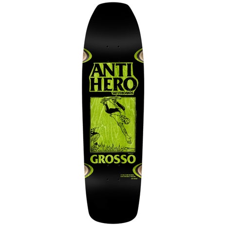 Anti-Hero X SSD Hand Plant Black Skateboard Deck in Grosso
