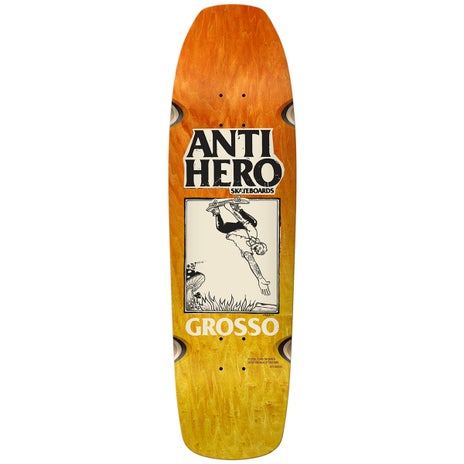 Anti-Hero X SSD Hand Plant Fade Skateboard Deck in Grosso