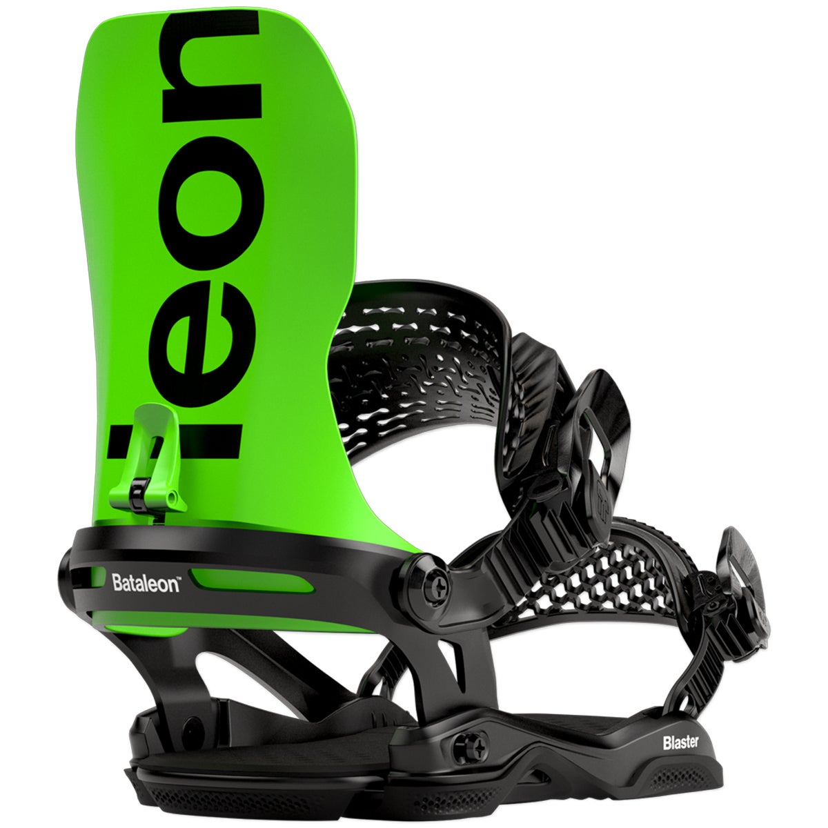 Bataleon Blaster Asymwrap Snowboard Bindings 2023 in Neon Green