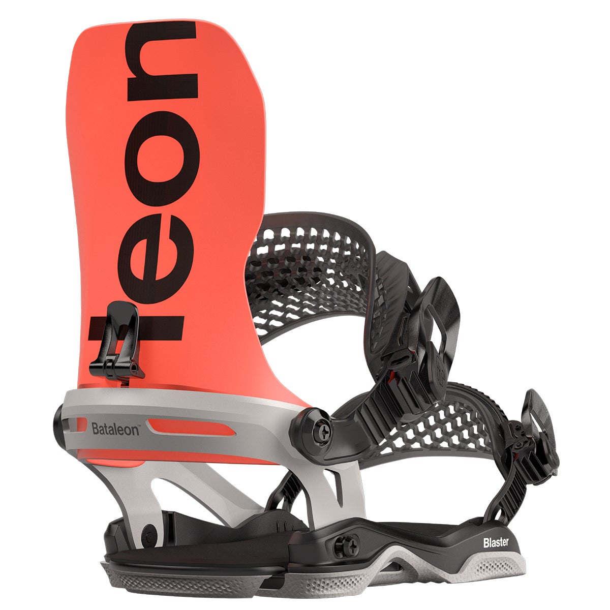 Bataleon Blaster AsymWrap Snowboard Bindings in Neon Red