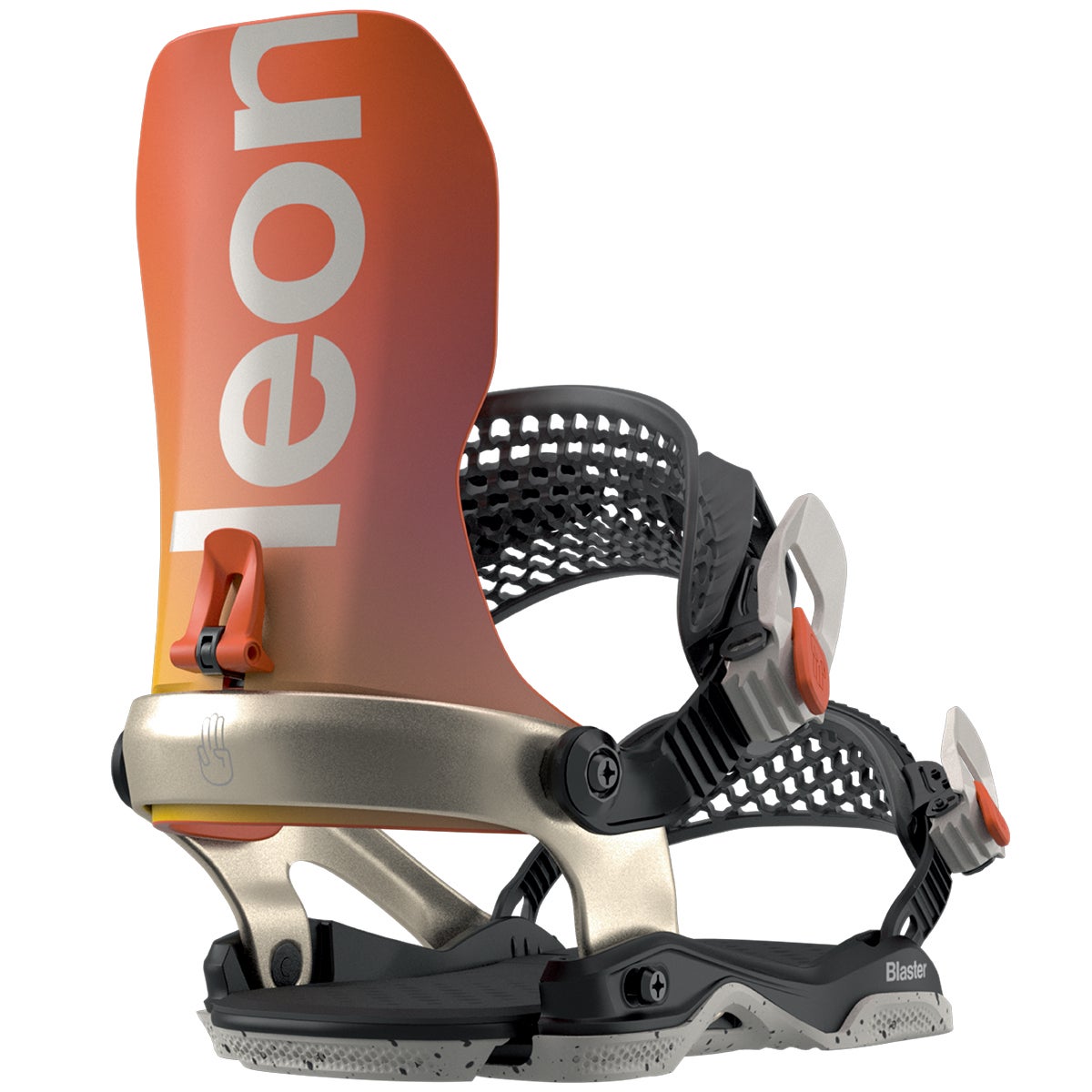 BATALEON Blaster Asym ビンディング 2023-2024 Bataleon Blaster AsymWrap Snowboard Bindings in Tangerine