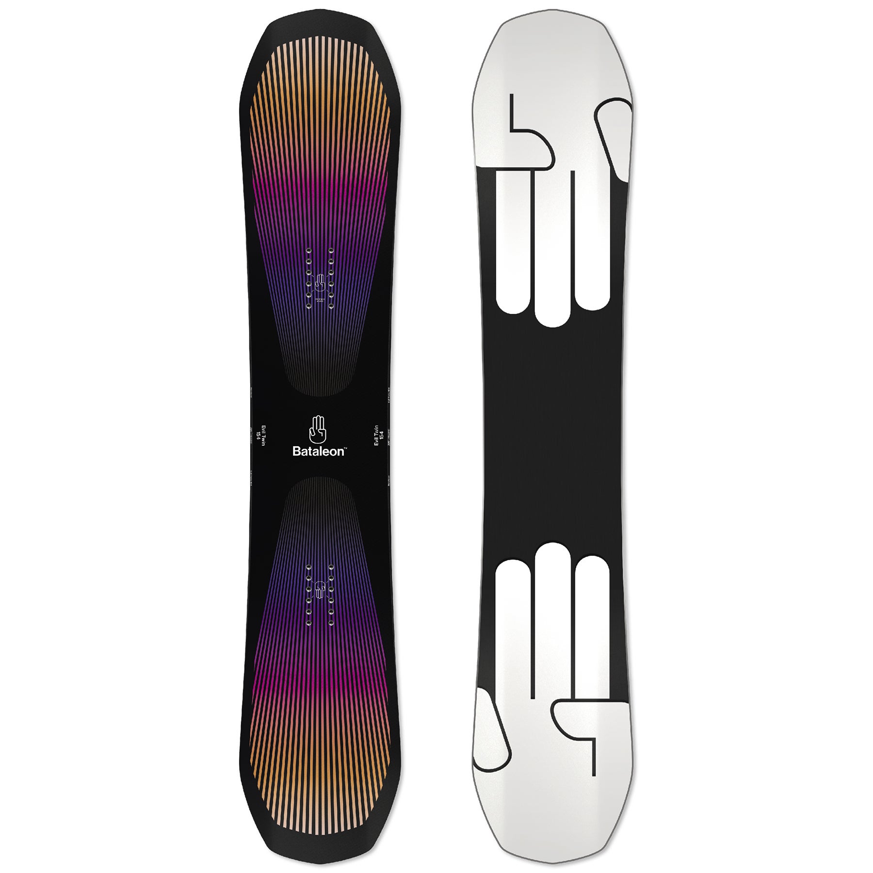 Bataleon Evil Twin Snowboard 2022 in 154 Boardertown