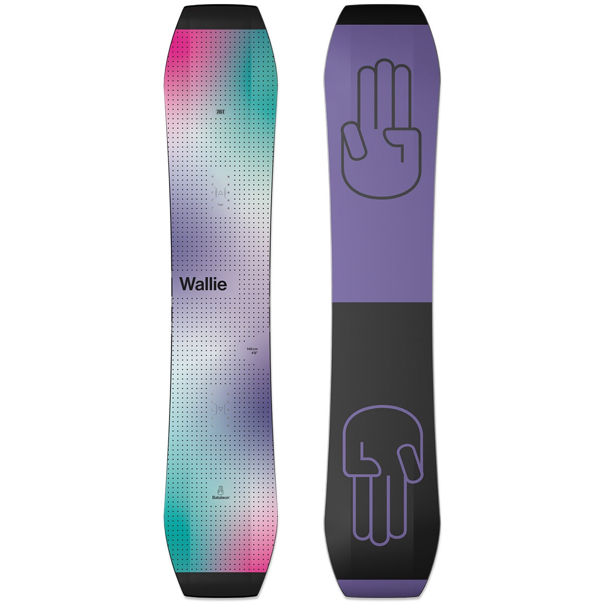 Bataleon Wallie Snowboard 2023 in 148 Boardertown