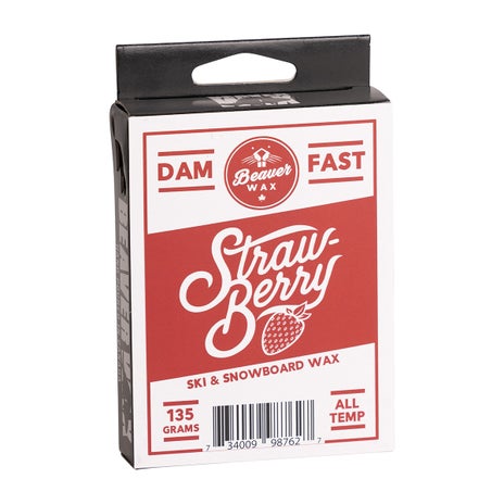 Beaver Scented Snowboard Wax in Strawberry